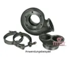 Garrett del za turbino Manifold V-Band TwinScroll Inlet Flange for Housings - cast iron